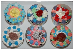 Kek Cawan Kopi Coklat